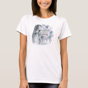 Camiseta Anne Bronte Cita Minha Alma Está Acordada Floral