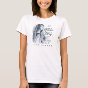 Camiseta Anne Bronte Cita Que Minha Alma Está Acordada