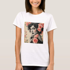 Camiseta Anne com Rosas Vintage Retro 20s