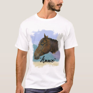 Camiseta  “Annie” – Portrait of a Horse - Personalize Your