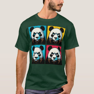 Camiseta Annoyed Panda Engraçado Panda Art 1°