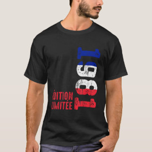 Camiseta Ano 1981 Nascimento Vintage Francês 1981 Desde 198
