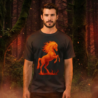 Camiseta Ano 2026 do Cavalo de Fogo do Zodíaco Chinês