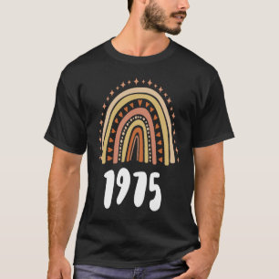 Camiseta Ano Arco-Íris Laranja De Nascimento De 1975