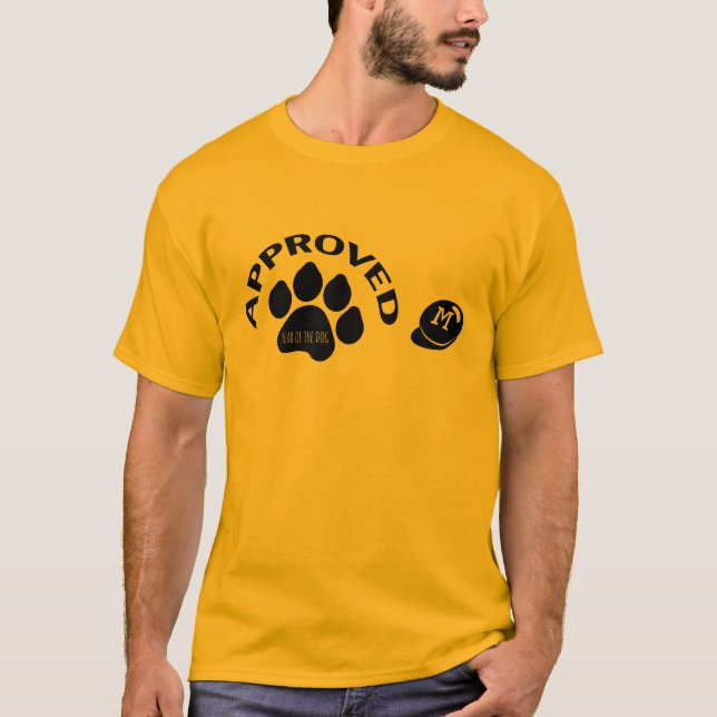 Camiseta Ano Chinês do Cachorro 2018 Monograma Tee (Frente)