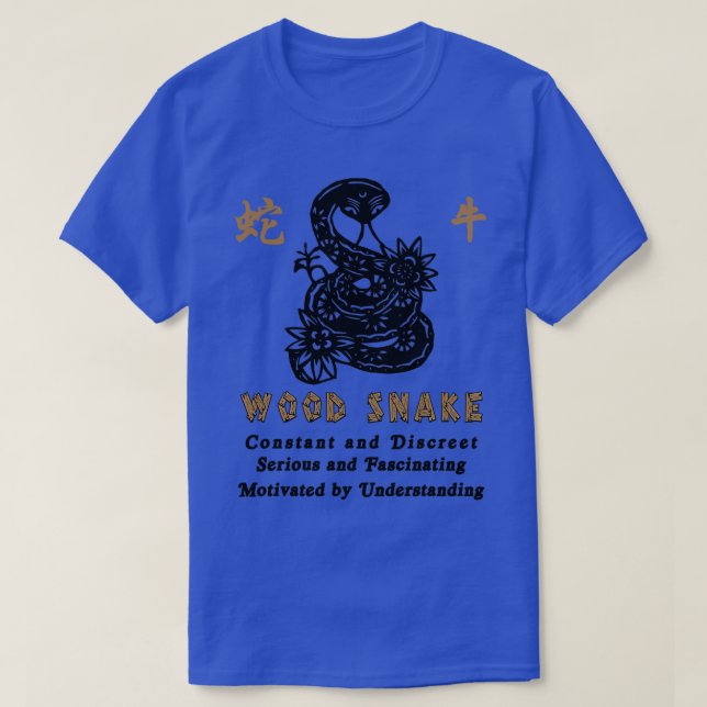 Camiseta Ano Chinês do Cobra da Madeira 1965 (Frente do Design)