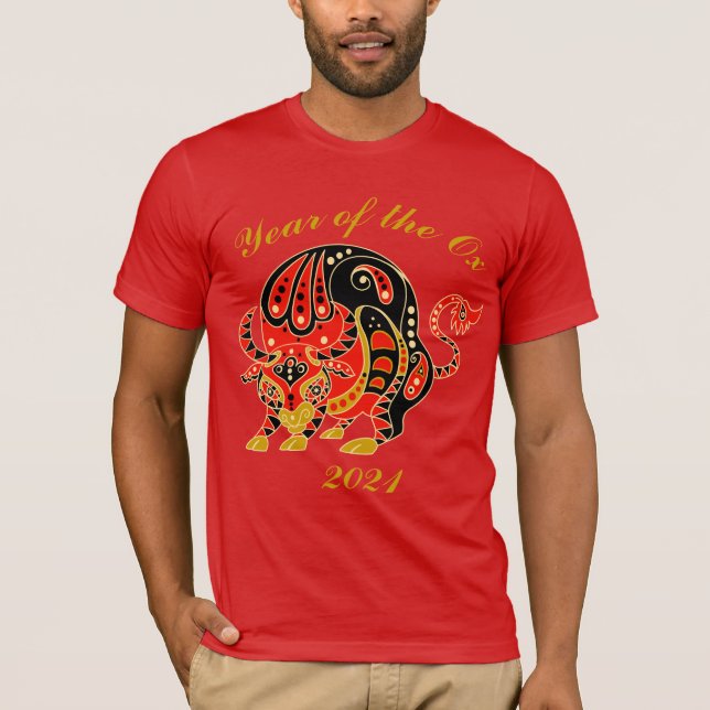Camiseta Ano Chinês do Ox (Frente)