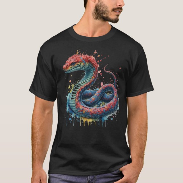 Camiseta Ano da Camisa-T de 2025 na China Cobra (Frente)
