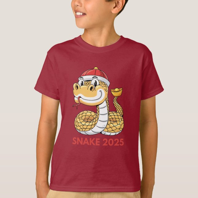 Camiseta Ano da Camisa-T de Cobra 2025 (Frente)
