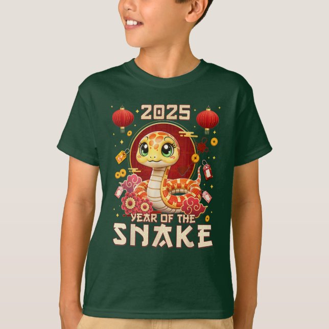 Camiseta Ano da Cobra - Ano Novo Chinês 2025 (Frente)