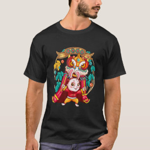 Camiseta Ano Da Dança Do Leão Chinês No Novo Ano De 2023