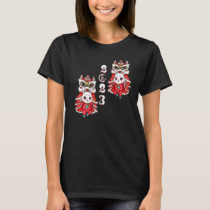 Camiseta Ano Da Dança Do Leão Chinês No Novo Ano De 2023
