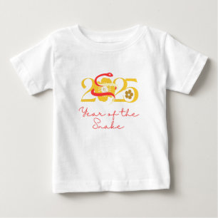 Camiseta Ano da Serpente 2025 flor