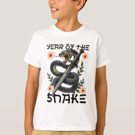 Camiseta Ano da Serpente Zodíaco Ano Novo Chinês