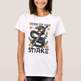 Camiseta Ano da Serpente Zodíaco Ano Novo Chinês