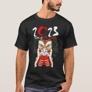 Camiseta Ano Dabbing Bunny do Coelho 2023 Chinês Novo