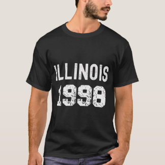 Camiseta Ano de Aniversário de 1998 Illinois Retro Tourist 