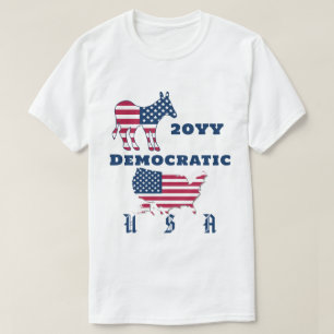 Camiseta Ano de Eleição de Donkey do Partido Democrático do