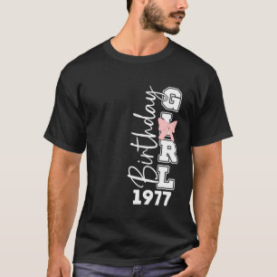Camiseta Ano de Nascimento 1977 Design de Aniversário Vinta