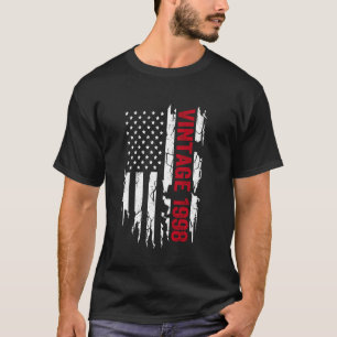Camiseta Ano de nascimento da bandeira americana, 1998, par