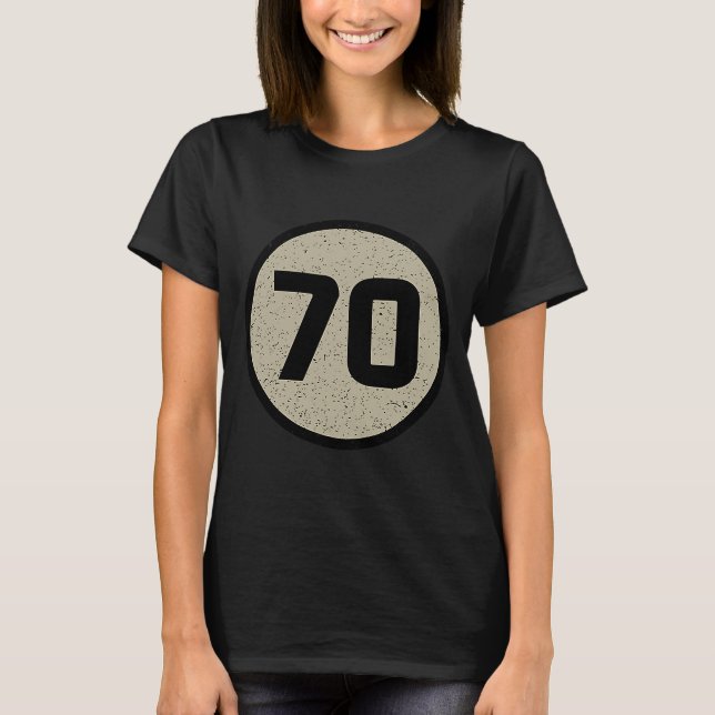 Camiseta Ano de Nascimento de 1970 Geek Retro Science Nerd  (Frente)