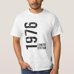 Camiseta Ano de Nascimento Retrô 1976 Estilo Atemporal dos 