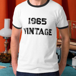 Camiseta Ano de Nascimento Vintage Personalizado Humor de A