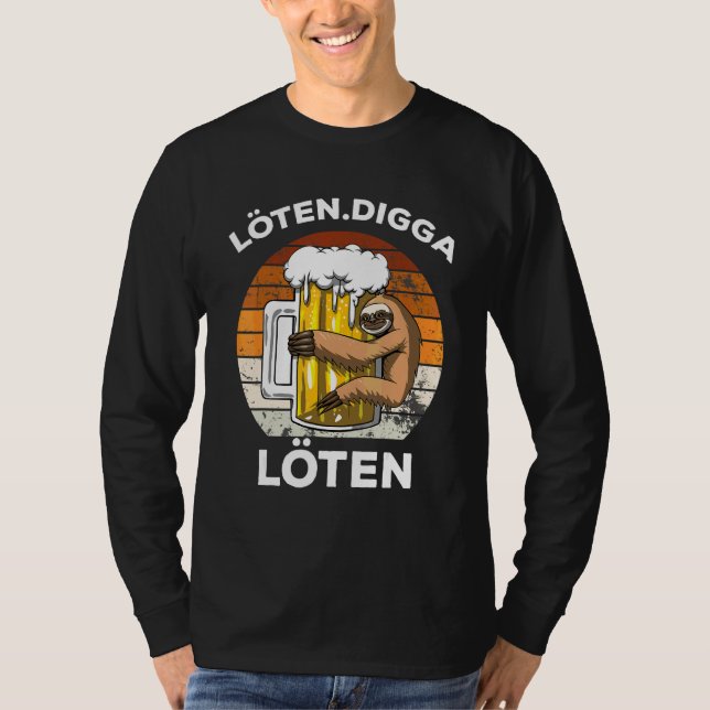 Camiseta Ano de solda Digga solda Solda bebedor de cerveja  (Frente)