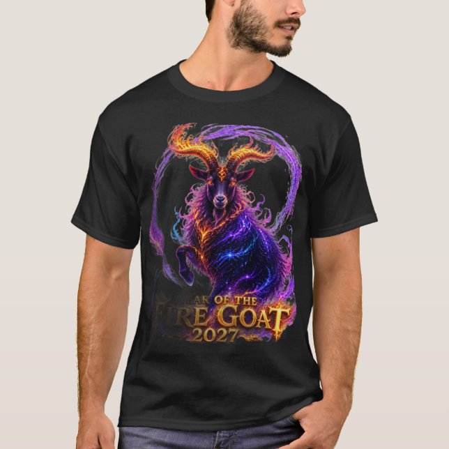 Camiseta Ano do Bode de Fogo 2027 (Frente)