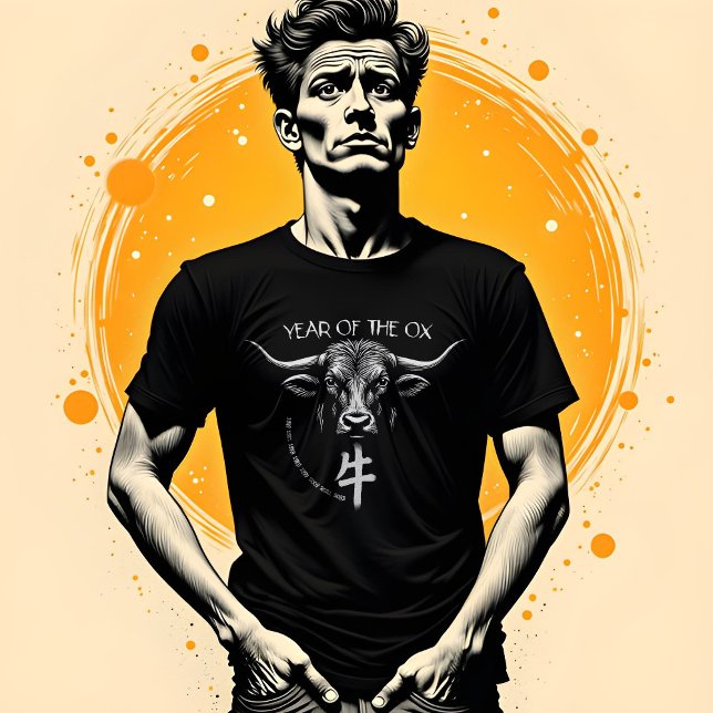 Camiseta "Ano do Boi" do Zodíaco Chinês (Criador carregado)