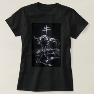 Camiseta Ano do Boi do Zodíaco Chinês Fu 0046420