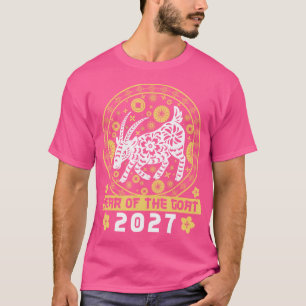 Camiseta Ano Do Caprino 2027, Ano Novo Chinês Homens