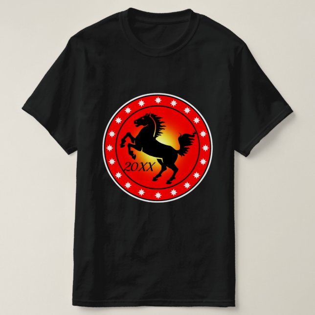 Camiseta Ano do Cavalo (Frente do Design)