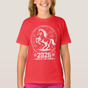 Camiseta Ano do Cavalo 2026 - Ano Novo Chinês