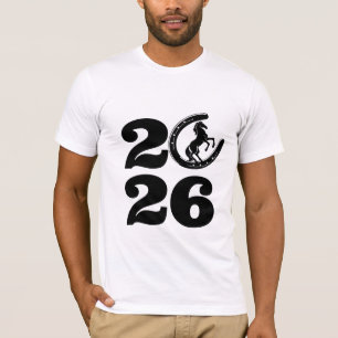 Camiseta Ano do Cavalo 2026 - Ano Novo Chinês