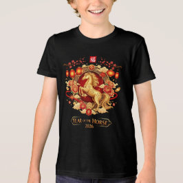 Camiseta Ano do Cavalo 2026 Ano Novo Chinês 2026