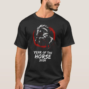 Camiseta Ano do Cavalo 2026 Ano Novo Chinês Lunar