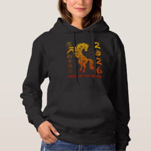 Camiseta Ano do Cavalo 2026 - Ano Novo Chinês Zodíaco T