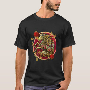 Camiseta Ano do Cavalo 2026 Ano Novo Lunar Ano Novo Chinês 