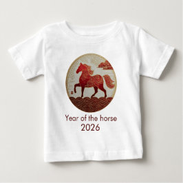 Camiseta Ano do Cavalo 2026 – Arte do Ano Novo Lunar