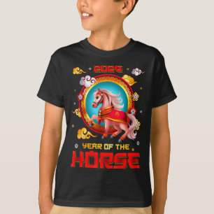 Camiseta Ano do Cavalo 2026 Feliz Ano Novo Chinês 2026