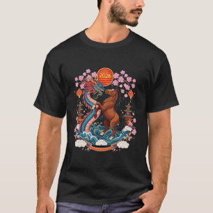 Camiseta Ano do Cavalo 2026 Feliz Ano Novo Chinês 2026