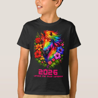 Camiseta Ano do Cavalo Lunar Chinês 2