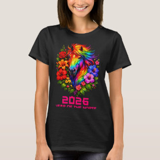 Camiseta Ano do Cavalo Lunar Chinês 2