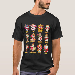 Camiseta Ano do Cavalo Signos do Zodíaco Chinês Luna