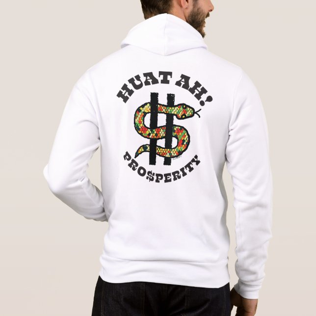 Camiseta Ano do Cobra "Huat Ah!" Hoodie (Verso)