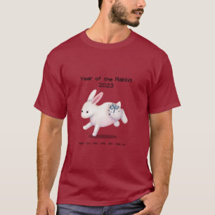 Camiseta Ano do Coelho 2023 Animal do Zodíaco Fofo