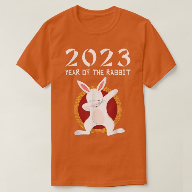 Camiseta Ano Do Coelho 2023 Ano Novo Chinês 2023 (Frente do Design)