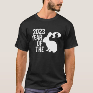 Camiseta Ano Do Coelho 2023 Feliz Ano Lunar Chinês Novo