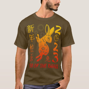 Camiseta Ano Do Coelho 2023 Tshirt Chinesa Ano Novo 20